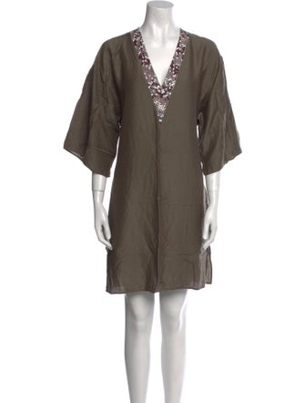 La Perla V-Neck Mini Dress