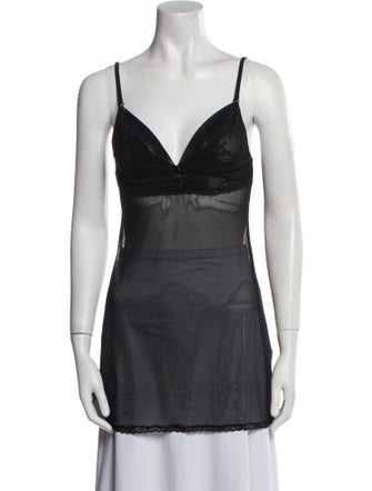 La Perla V-Neck Sleeveless Top