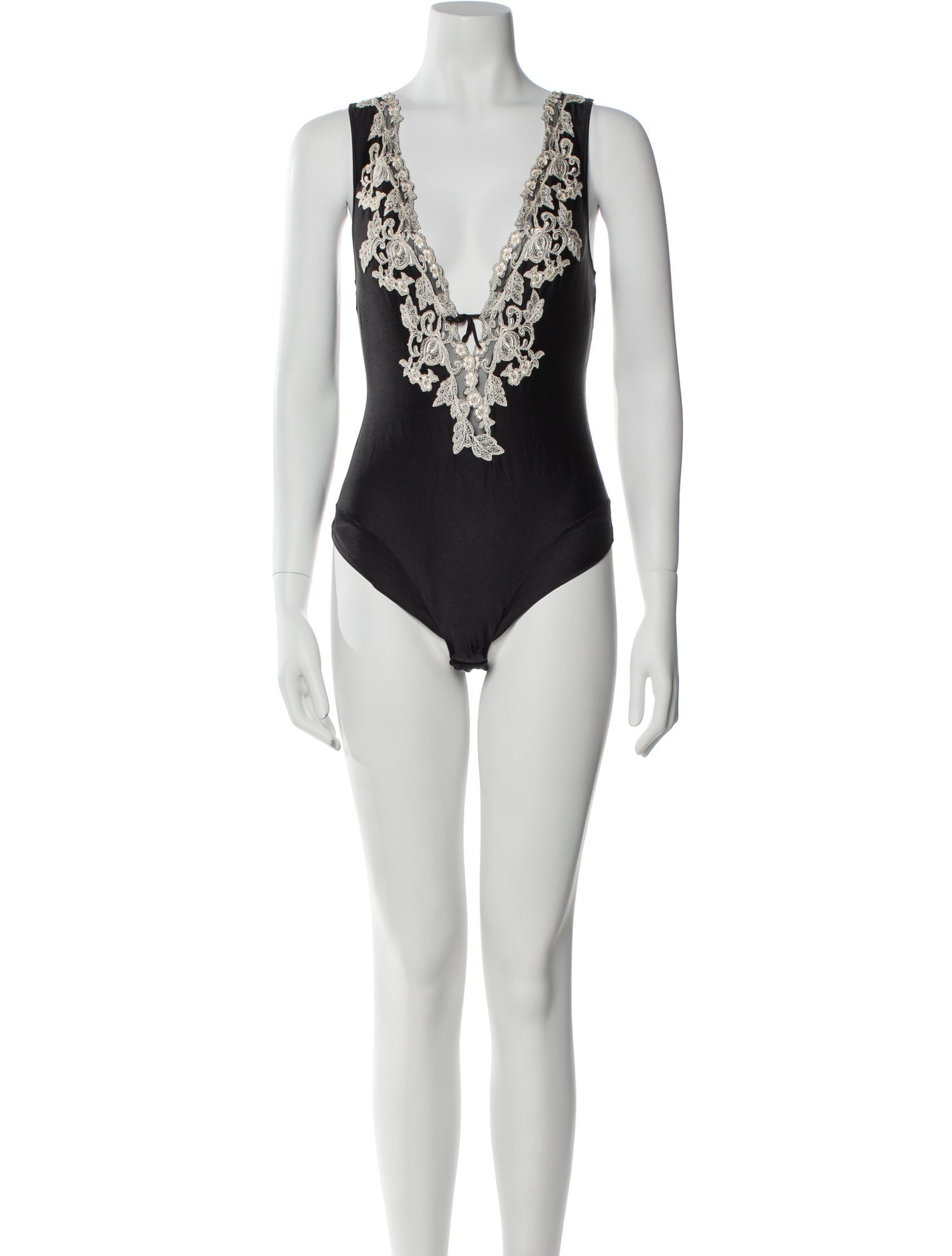 La Perla V-Neck Sleeveless Bodysuit