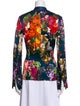 La Perla Silk Floral Print Blazer