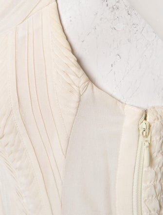 La Perla Silk V-Neck Crop Top