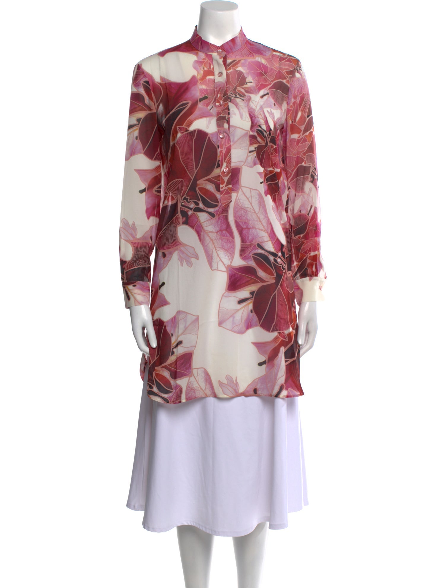 La Perla Silk Floral Print Tunic
