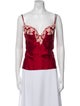 La Perla Silk Square Neckline Top