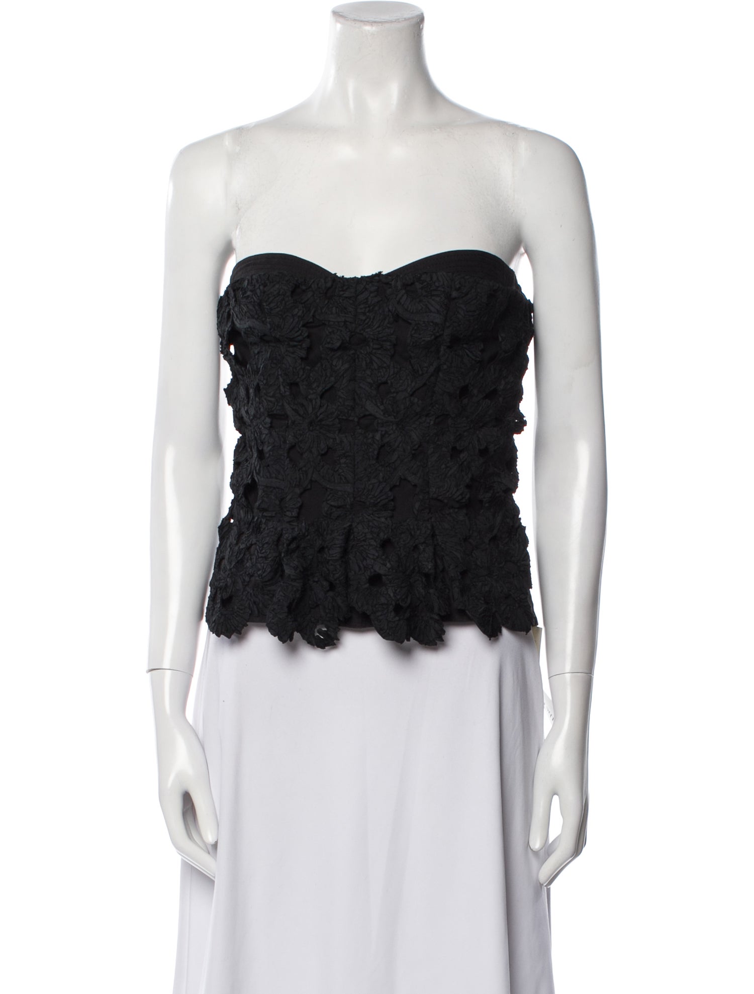 La Perla Strapless Crop Top