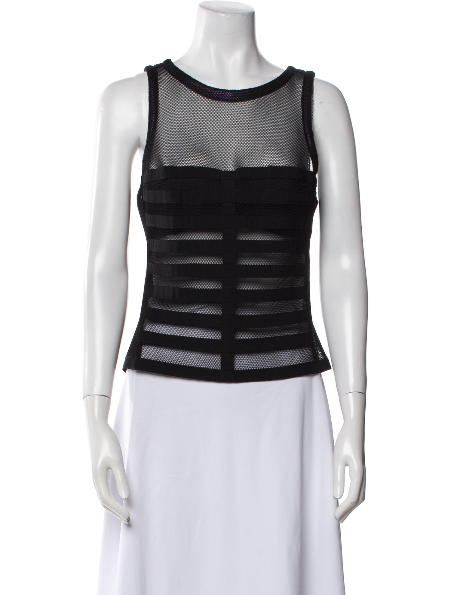 La Perla Striped Scoop Neck Top