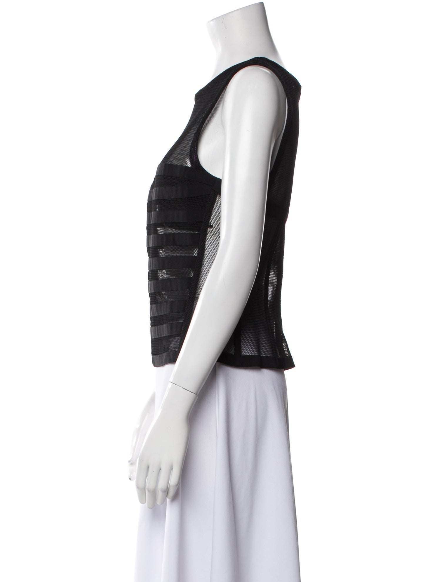 La Perla Striped Scoop Neck Top