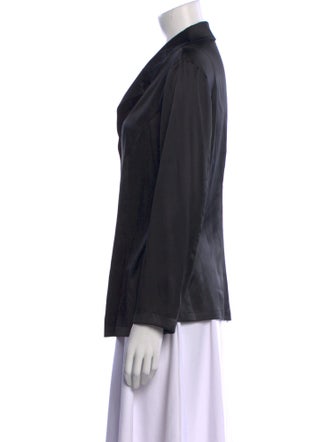 La Perla Silk Long Sleeve Button-Up Top