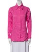 La Perla Linen Long Sleeve Button-Up Top