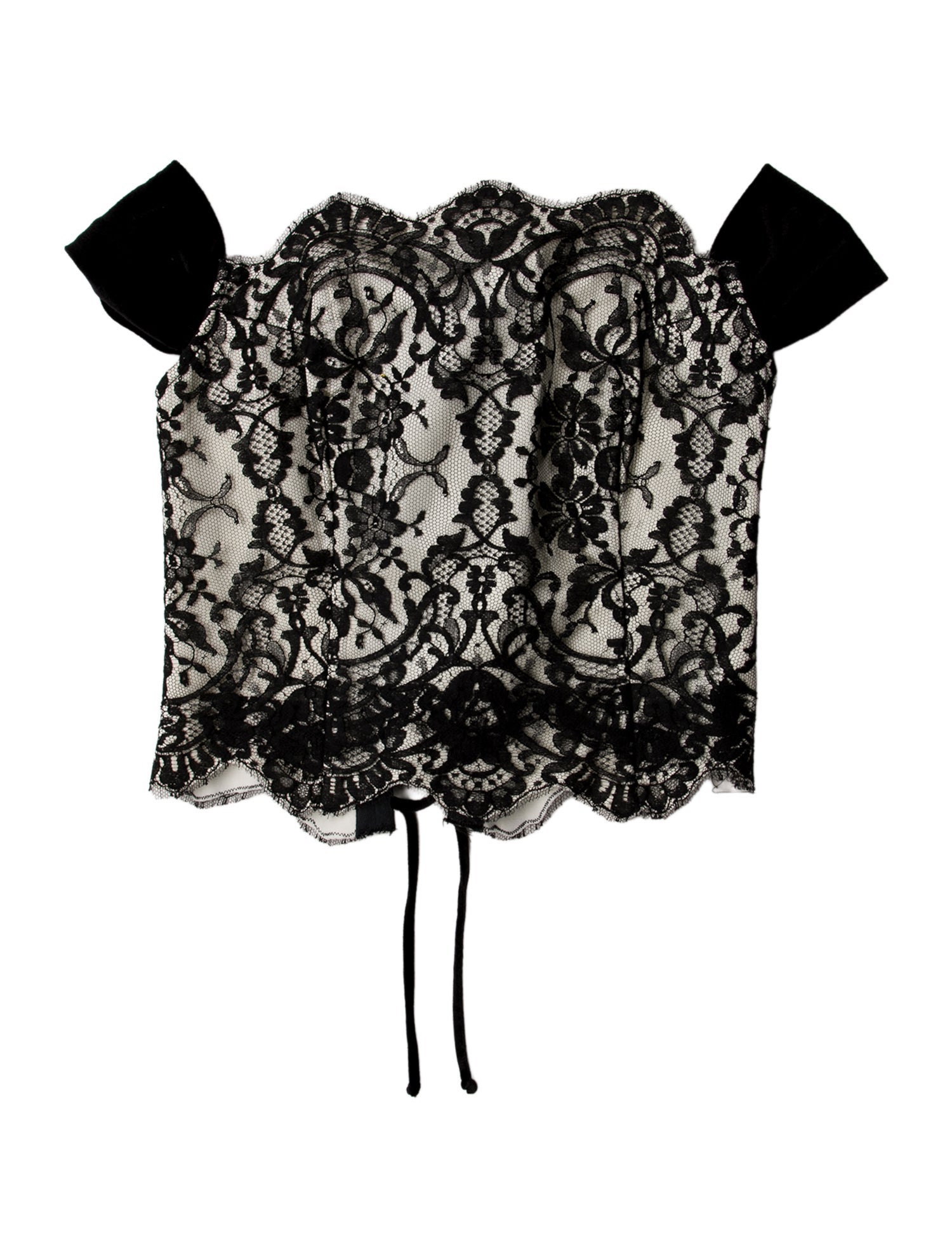 La Perla Lace Pattern Off-The-Shoulder Blouse