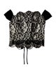 La Perla Lace Pattern Off-The-Shoulder Blouse