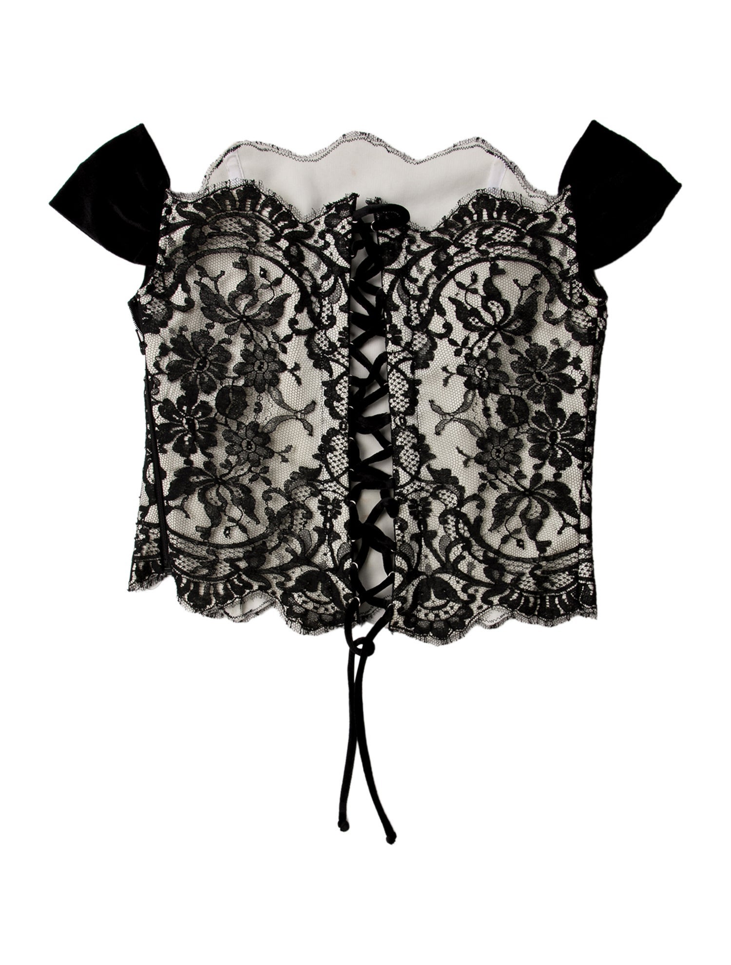 La Perla Lace Pattern Off-The-Shoulder Blouse