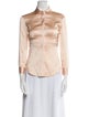 La Perla Silk Long Sleeve Button-Up Top