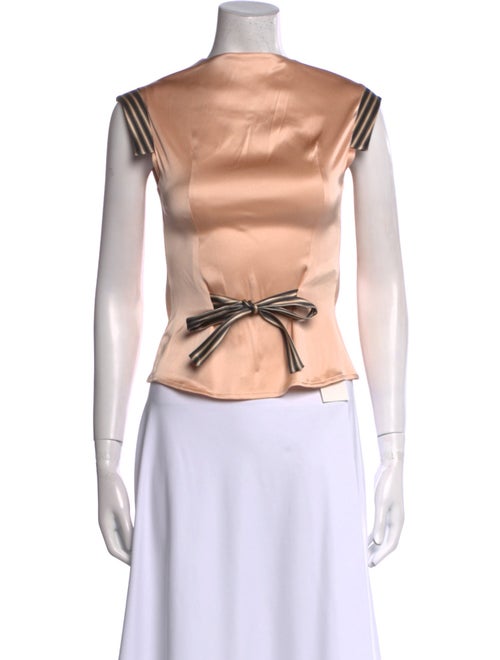 La Perla Silk Mock Neck Crop Top