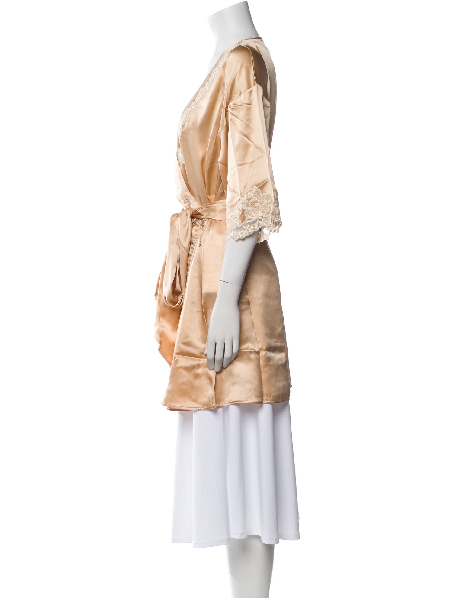 La Perla Silk Crochet Trim Nightgown