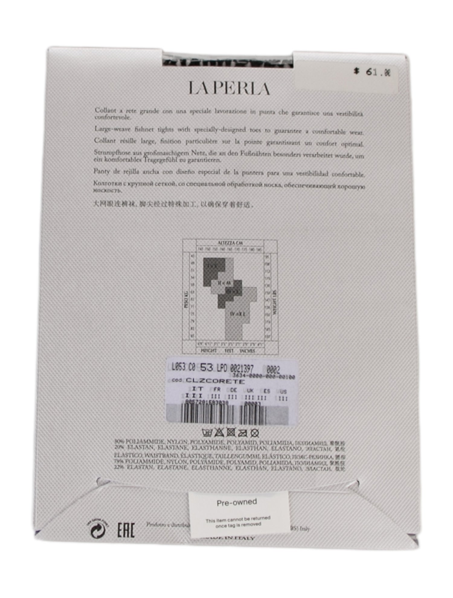 La Perla Hosiery w/Tags