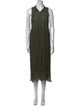La Perla V-Neck Midi Length Dress