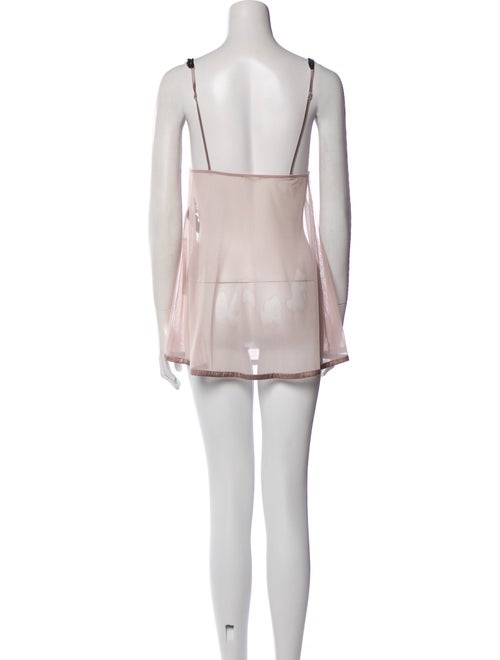 La Perla Nylon Lace Trim Embellishment Nightgown