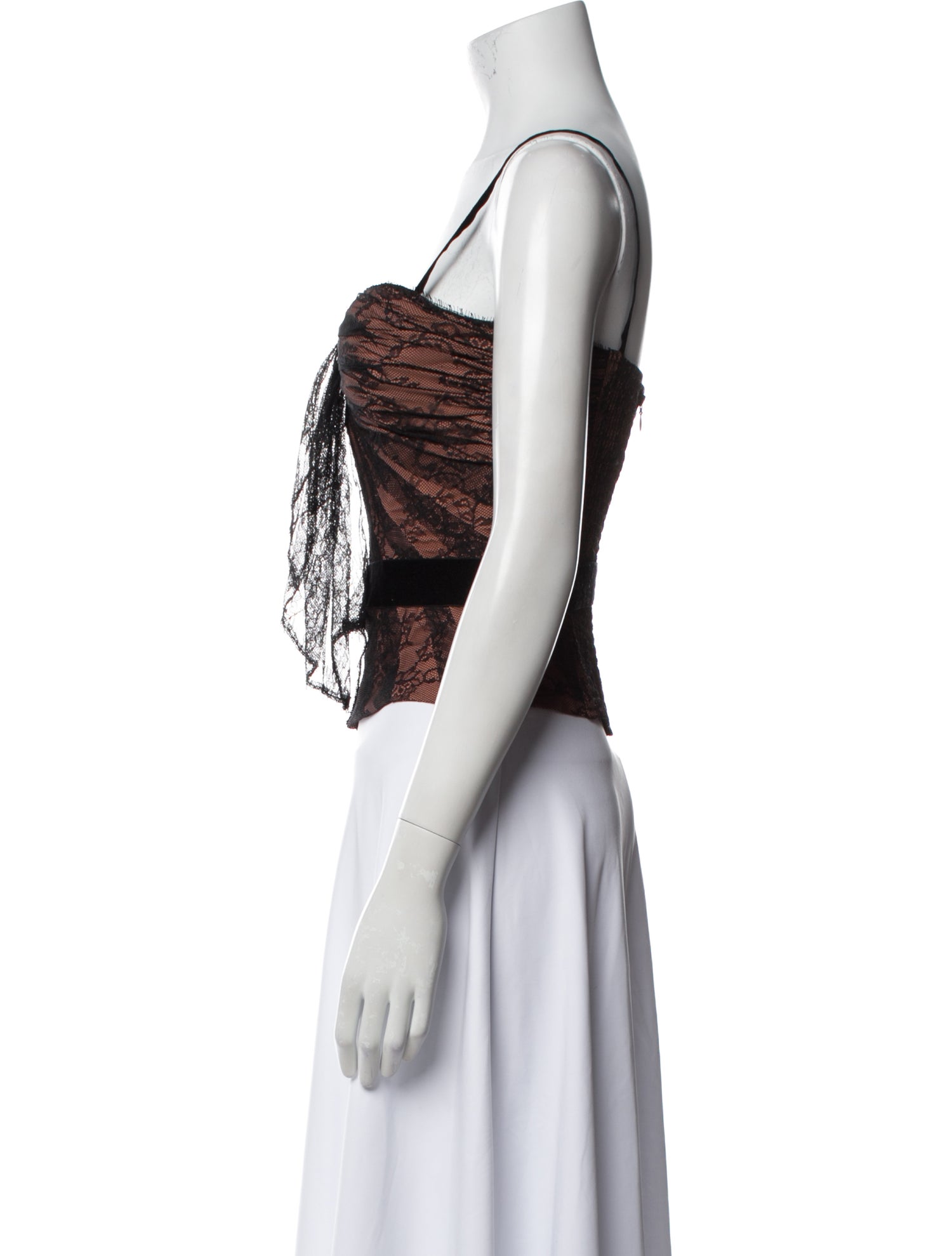 La Perla Silk Printed Crop Top