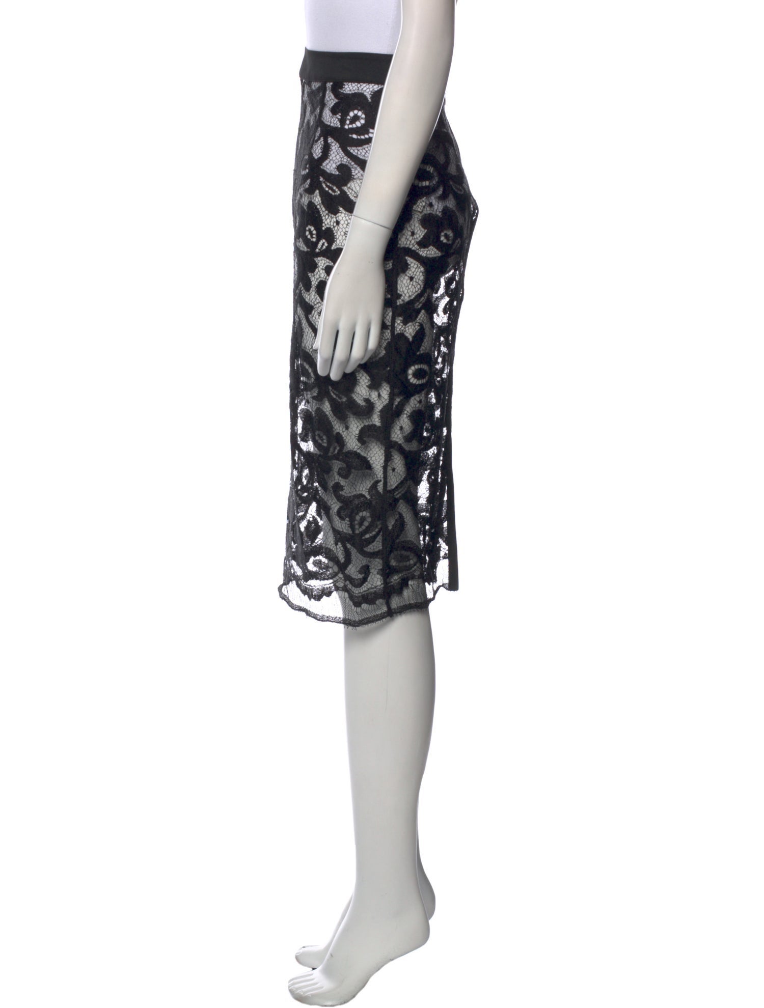 La Perla Lace Pattern Long Skirt w/ Tags