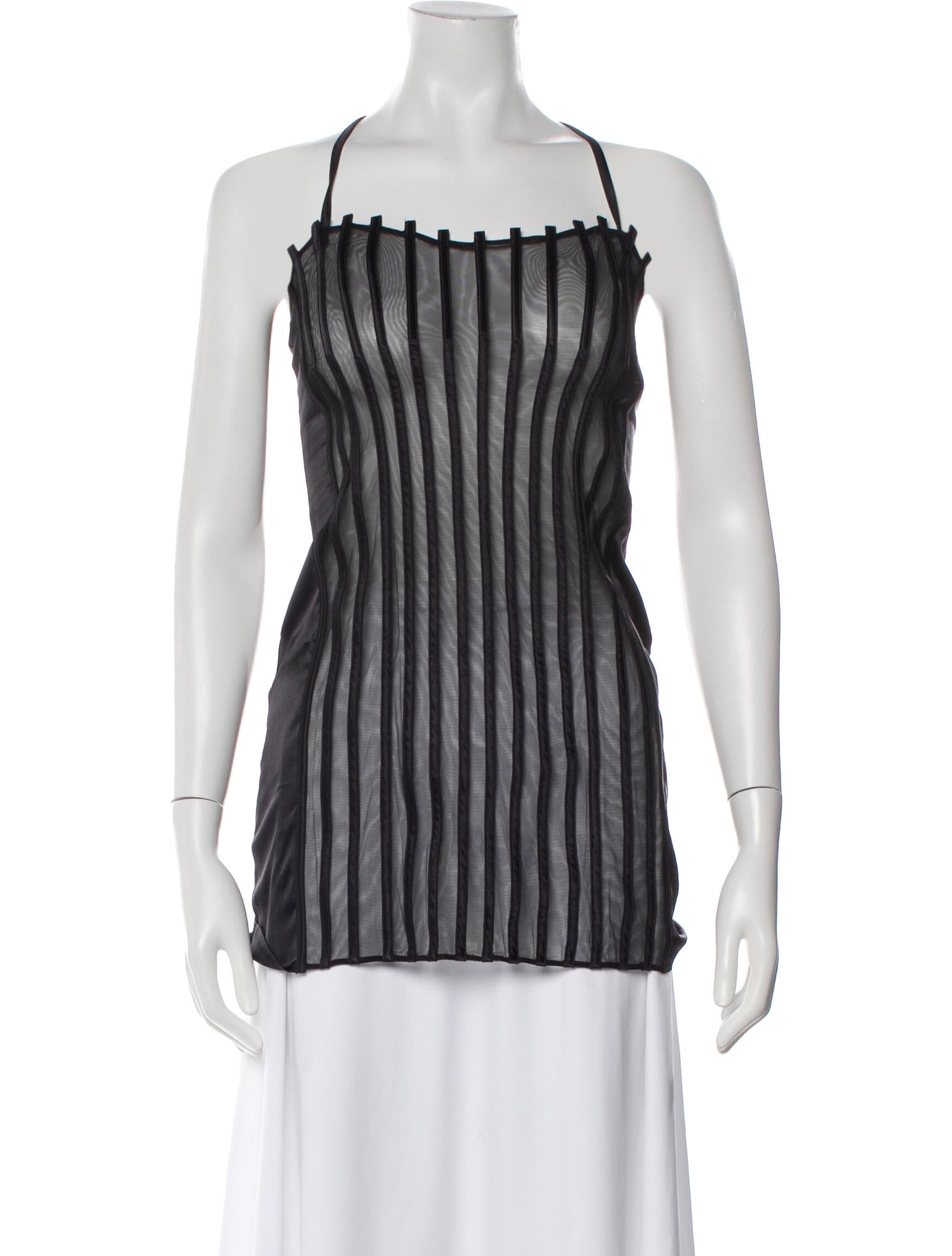 La Perla Silk Striped Top