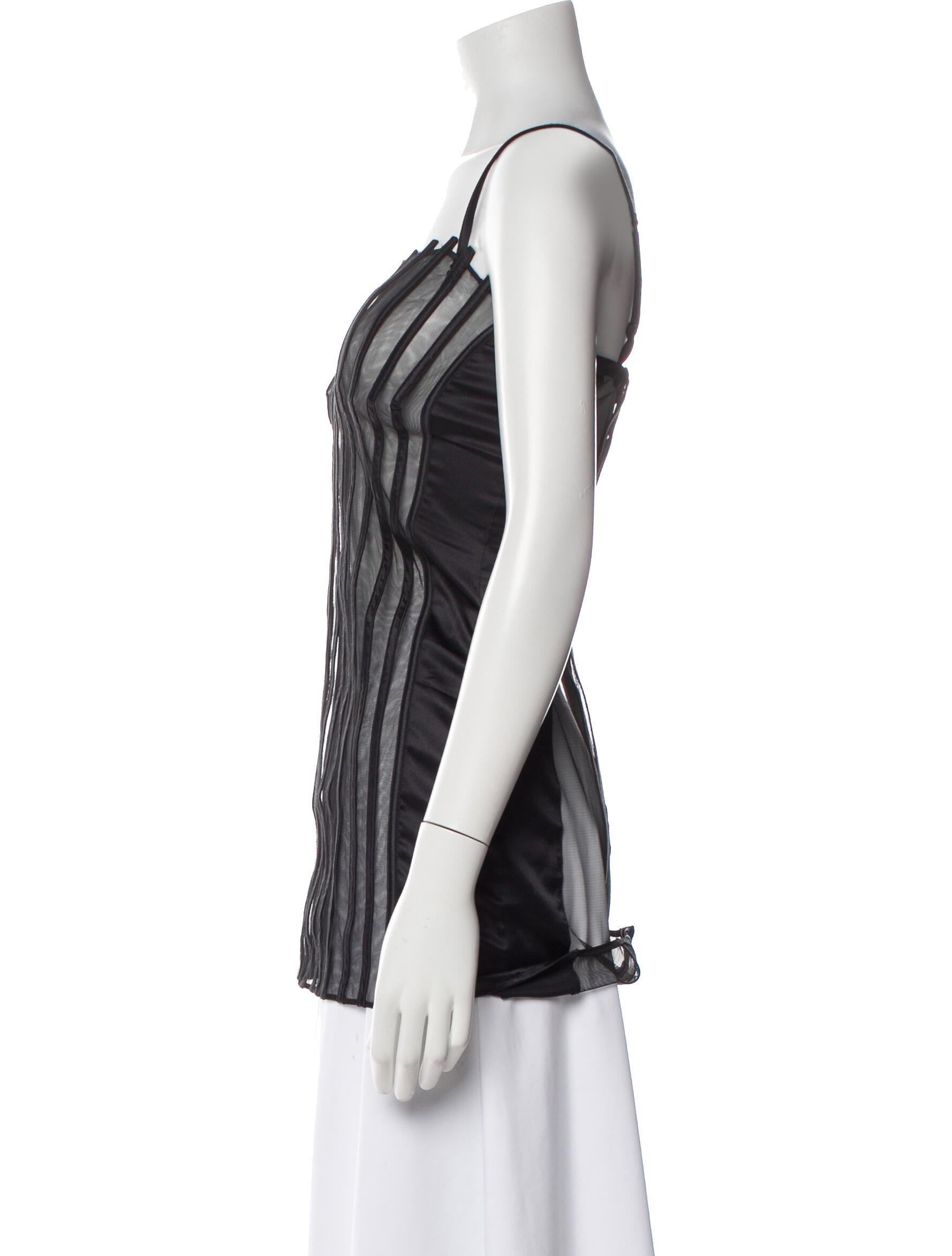 La Perla Silk Striped Top