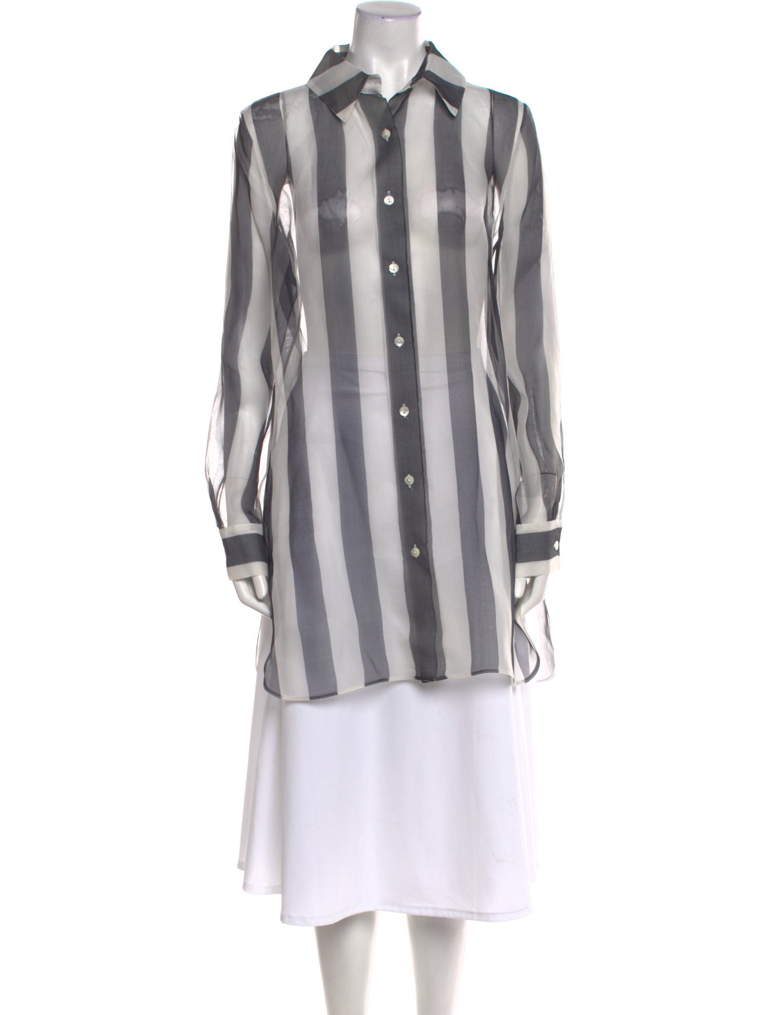 La Perla Silk Striped Tunic