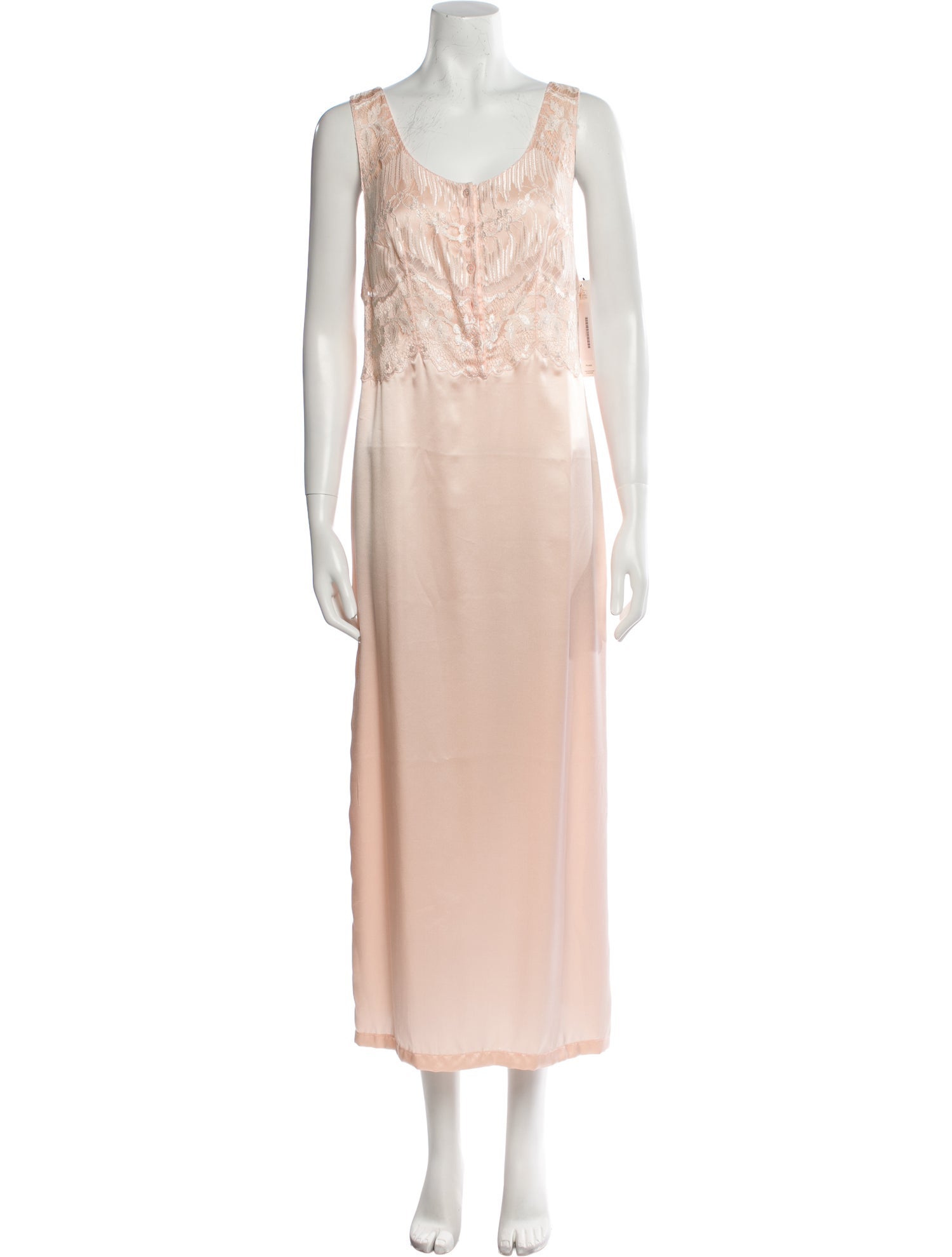 La Perla Silk Lace Trim Embellishment Nightgown
