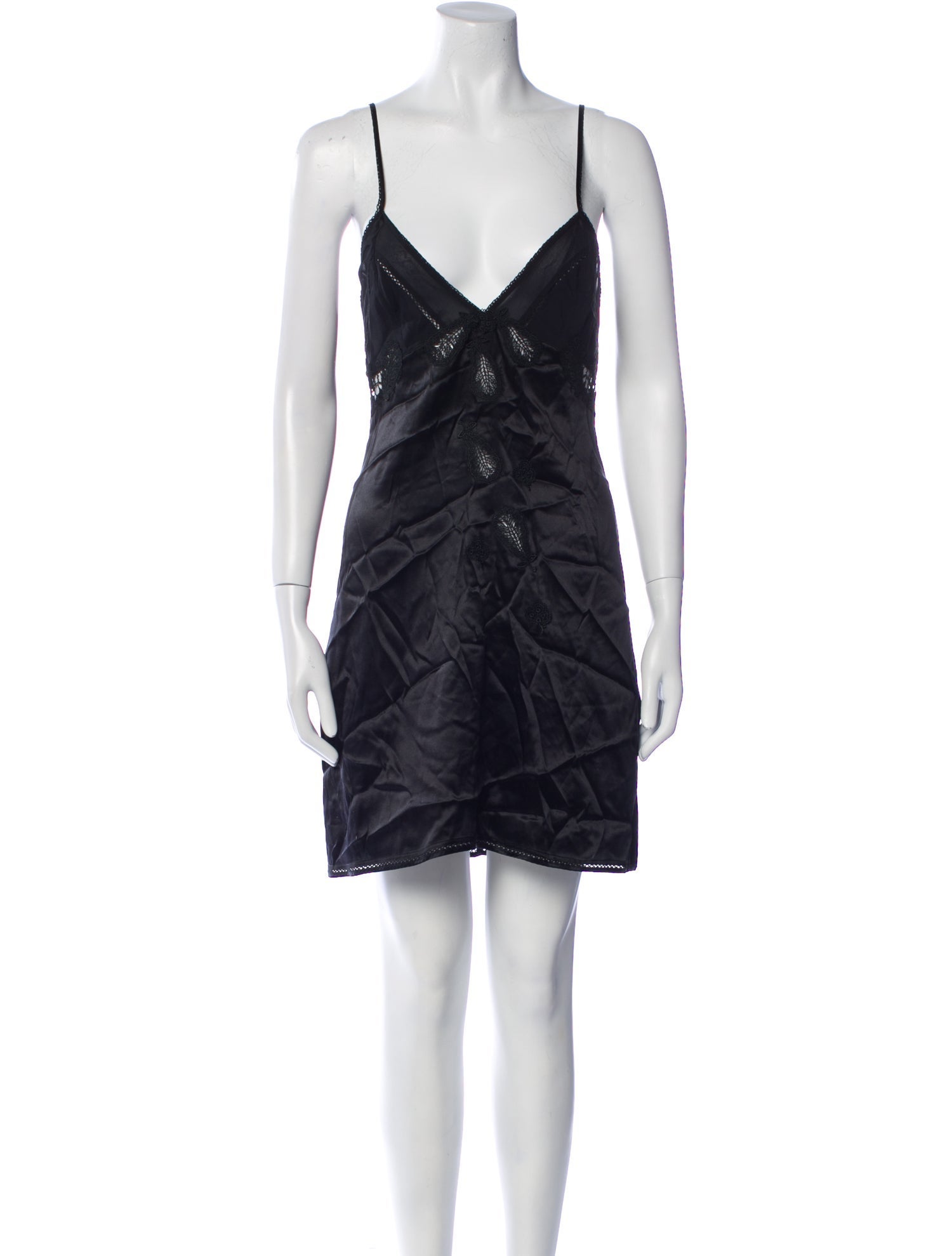 La Perla Silk Lace Trim Embellishment Nightgown