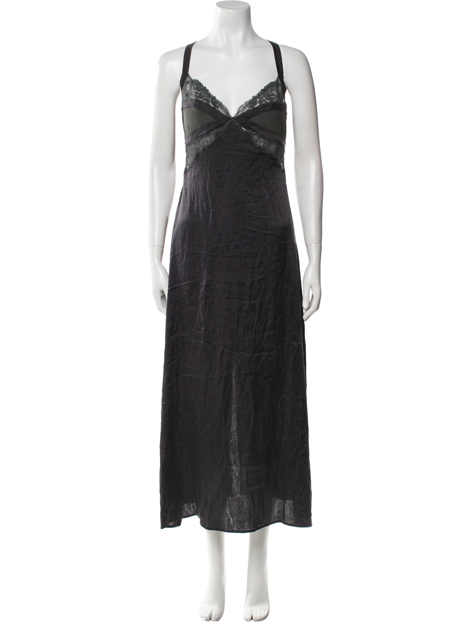 La Perla Silk Lace Trim Embellishment Nightgown