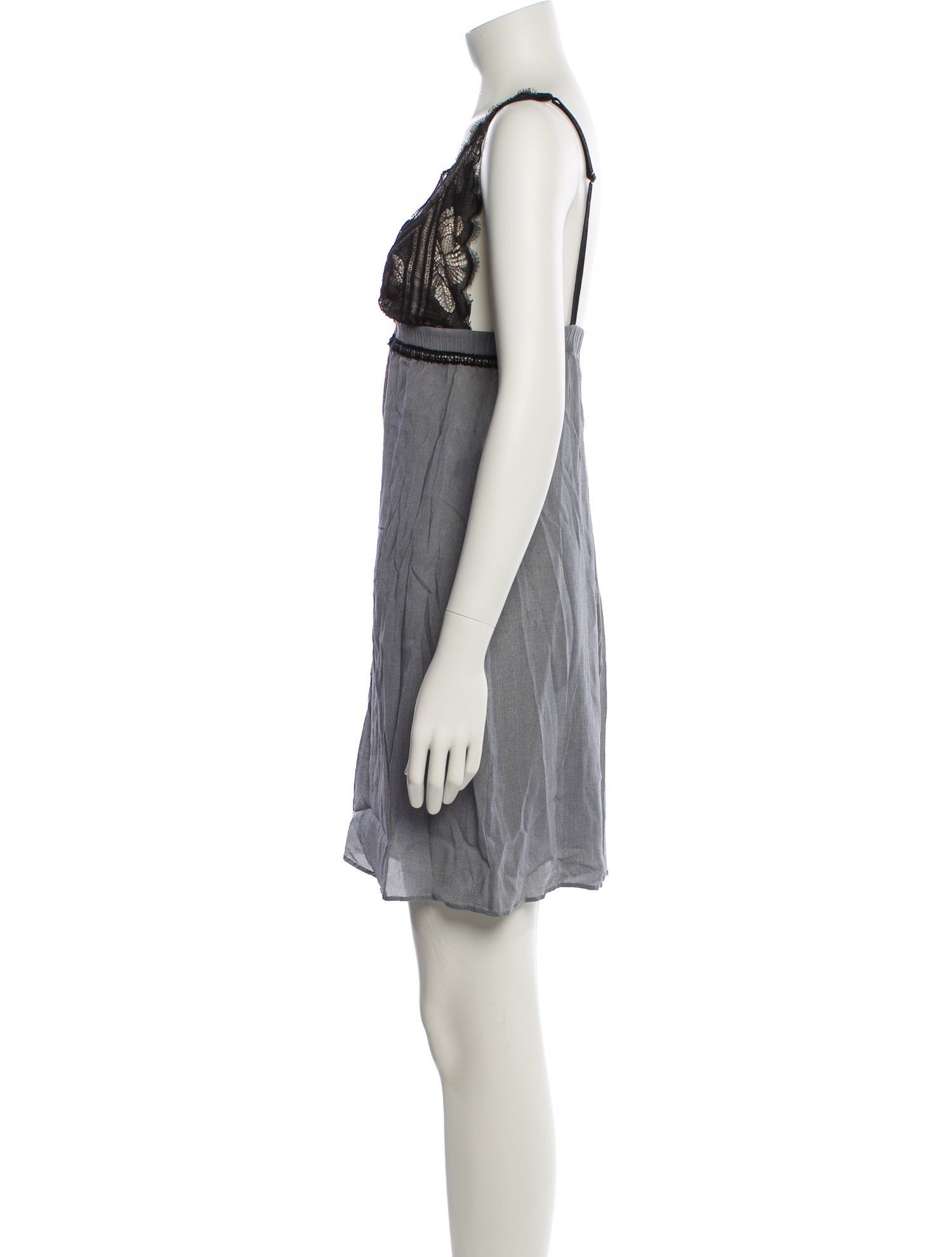 La Perla Silk Lace Trim Embellishment Nightgown