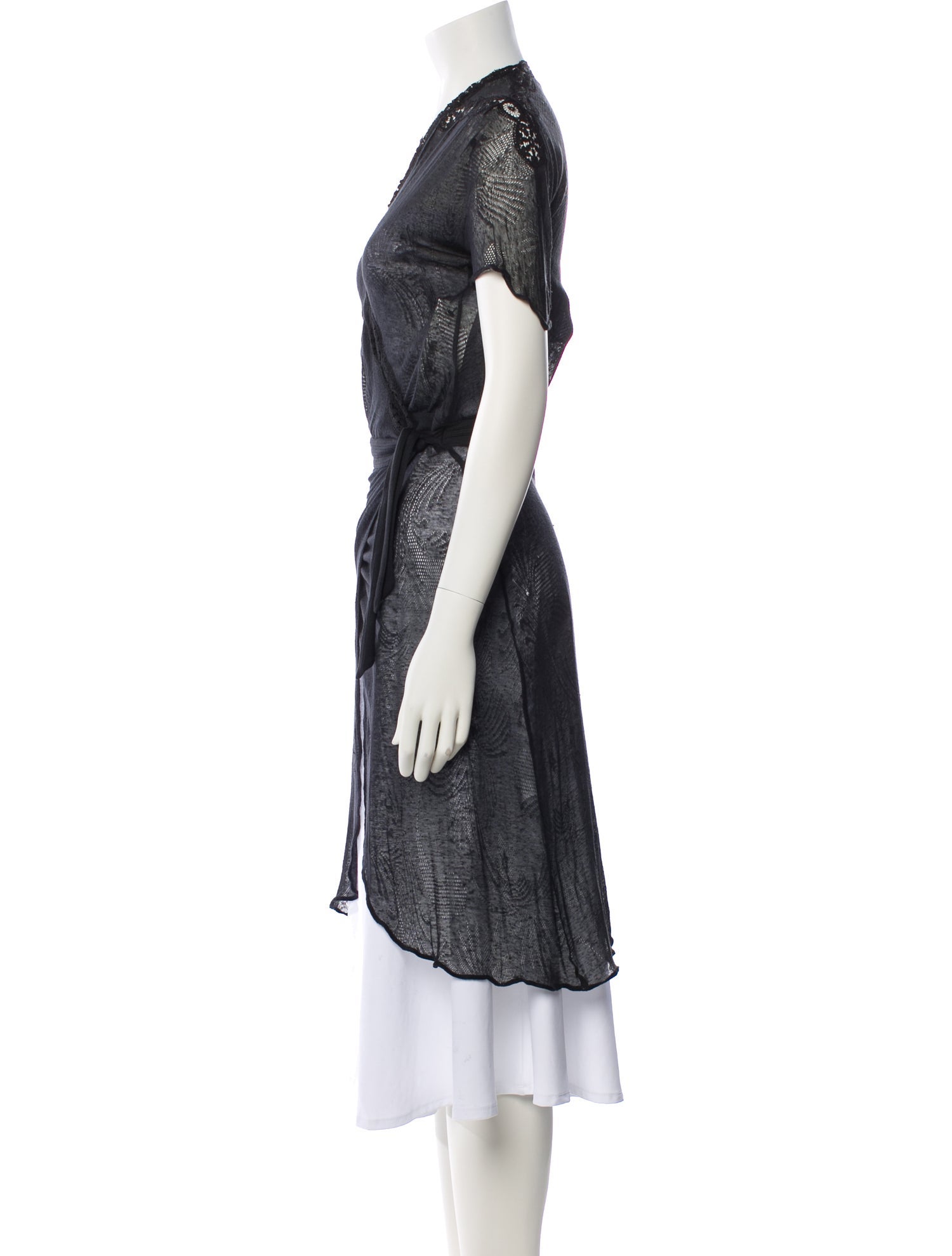 La Perla Lace Trim Embellishment Robe