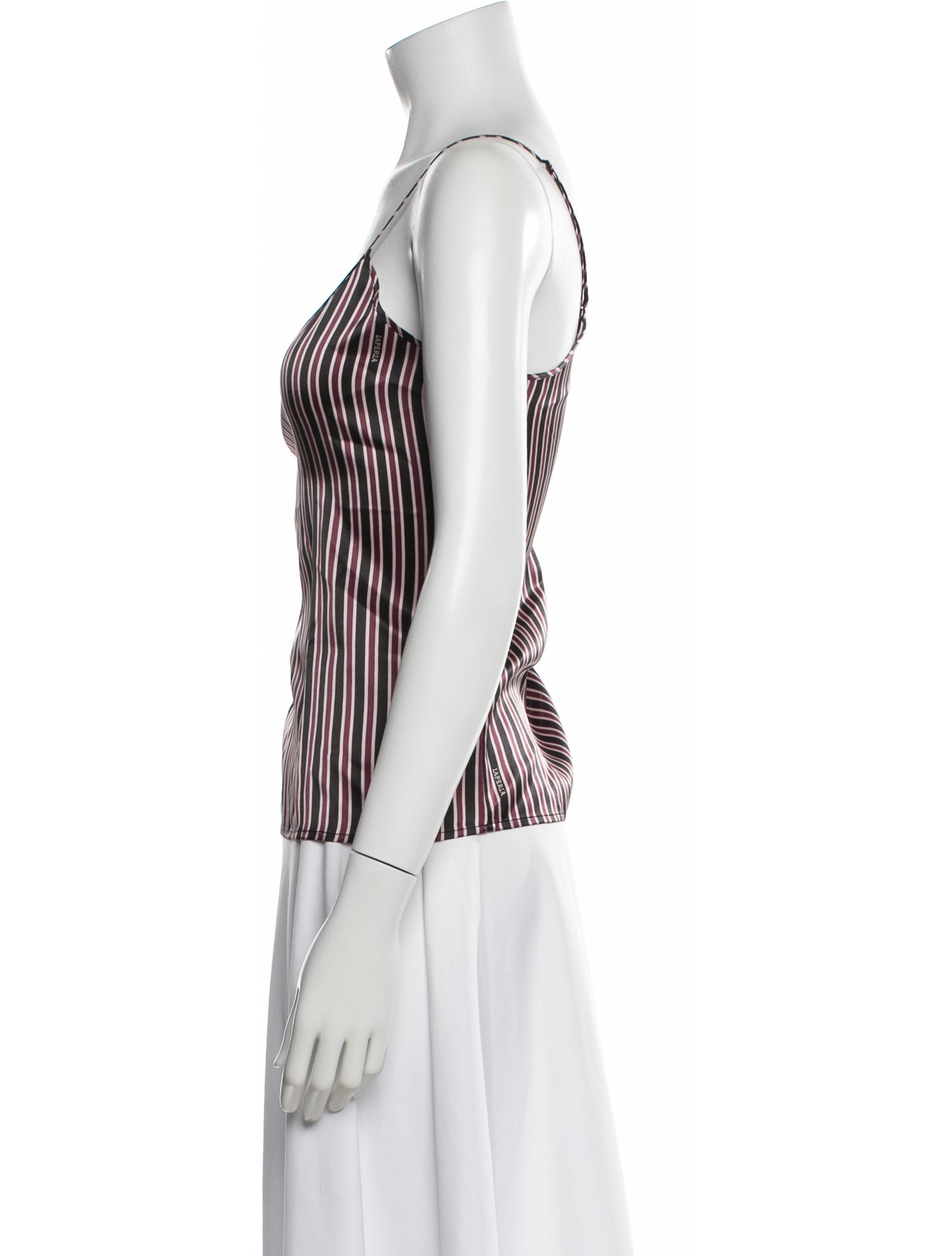 La Perla Silk Striped Top