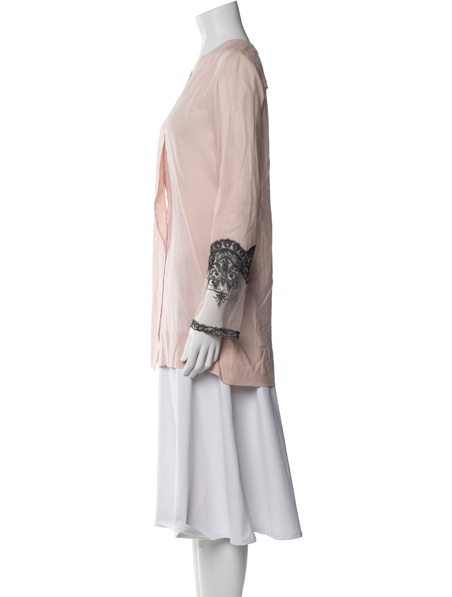 La Perla Silk Eyelet Trim Lounge Set w/ Tags