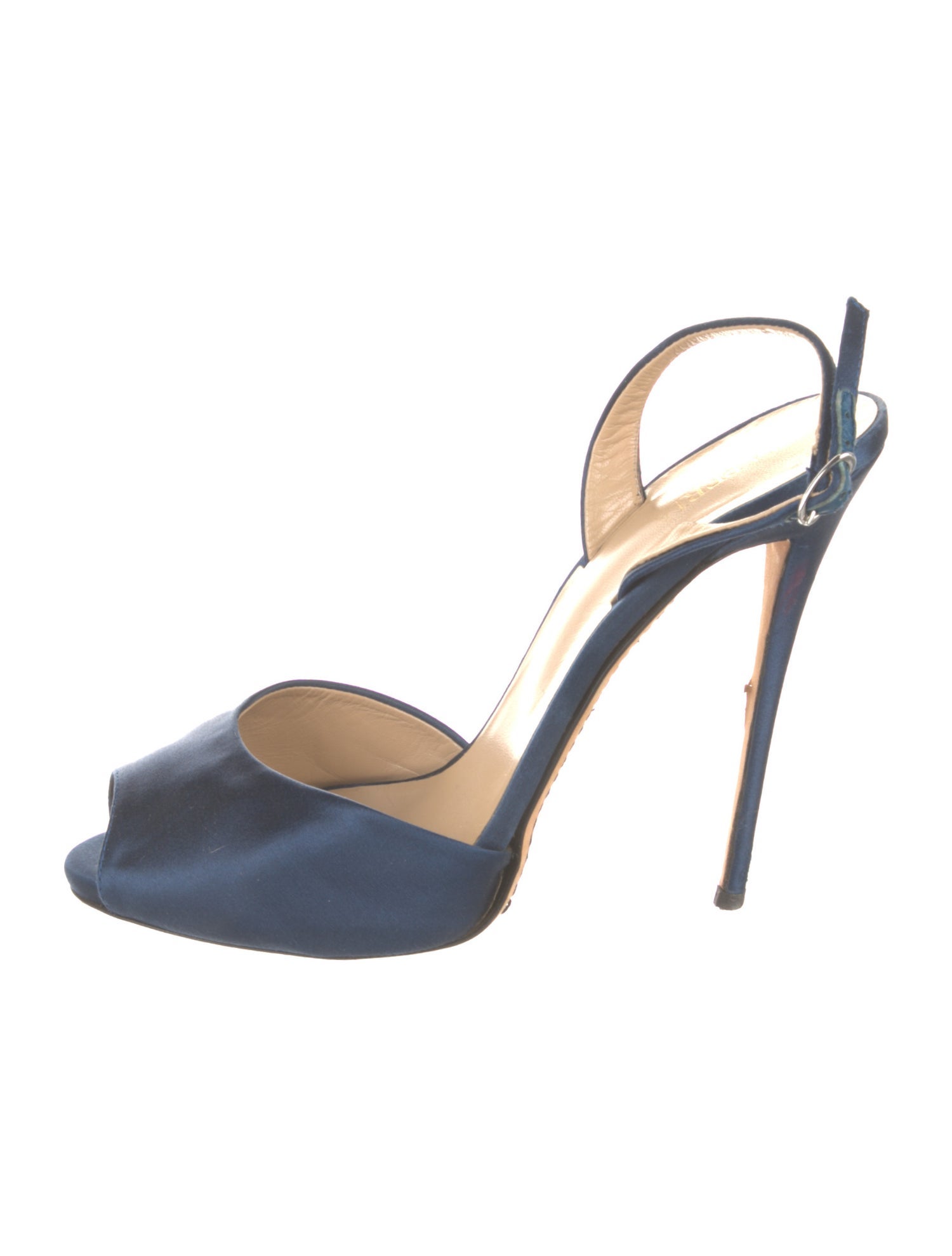 La Perla Satin Slingback Pumps