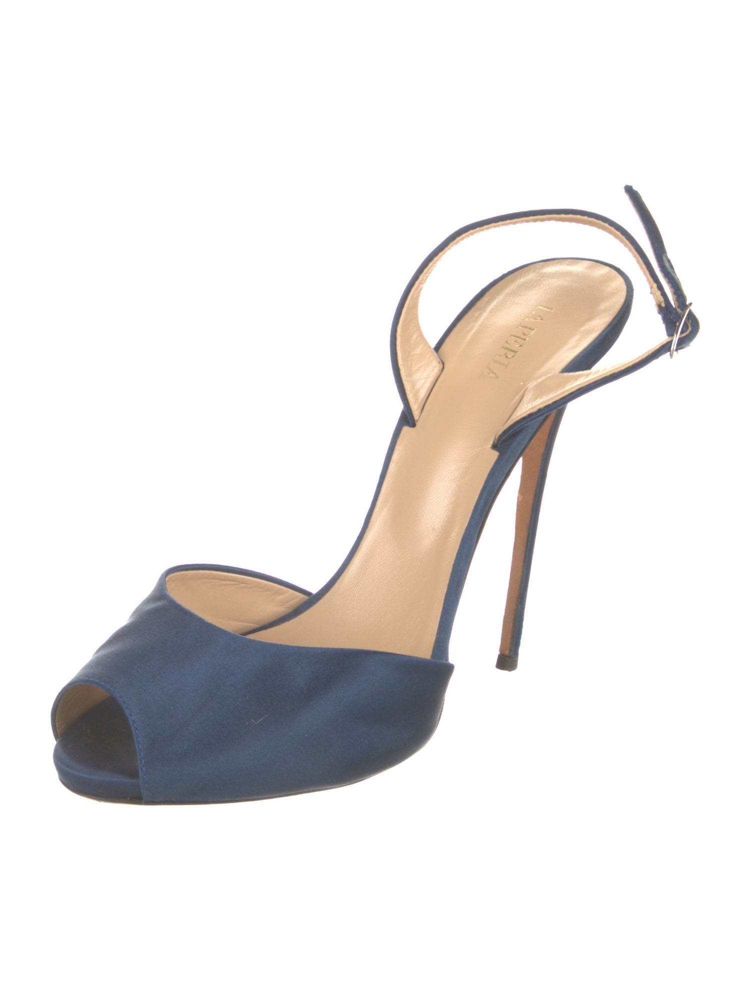 La Perla Satin Slingback Pumps