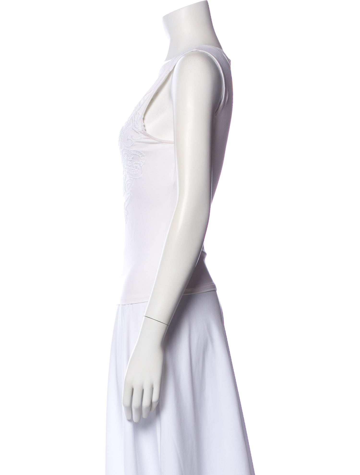 La Perla V-Neck Sleeveless Top