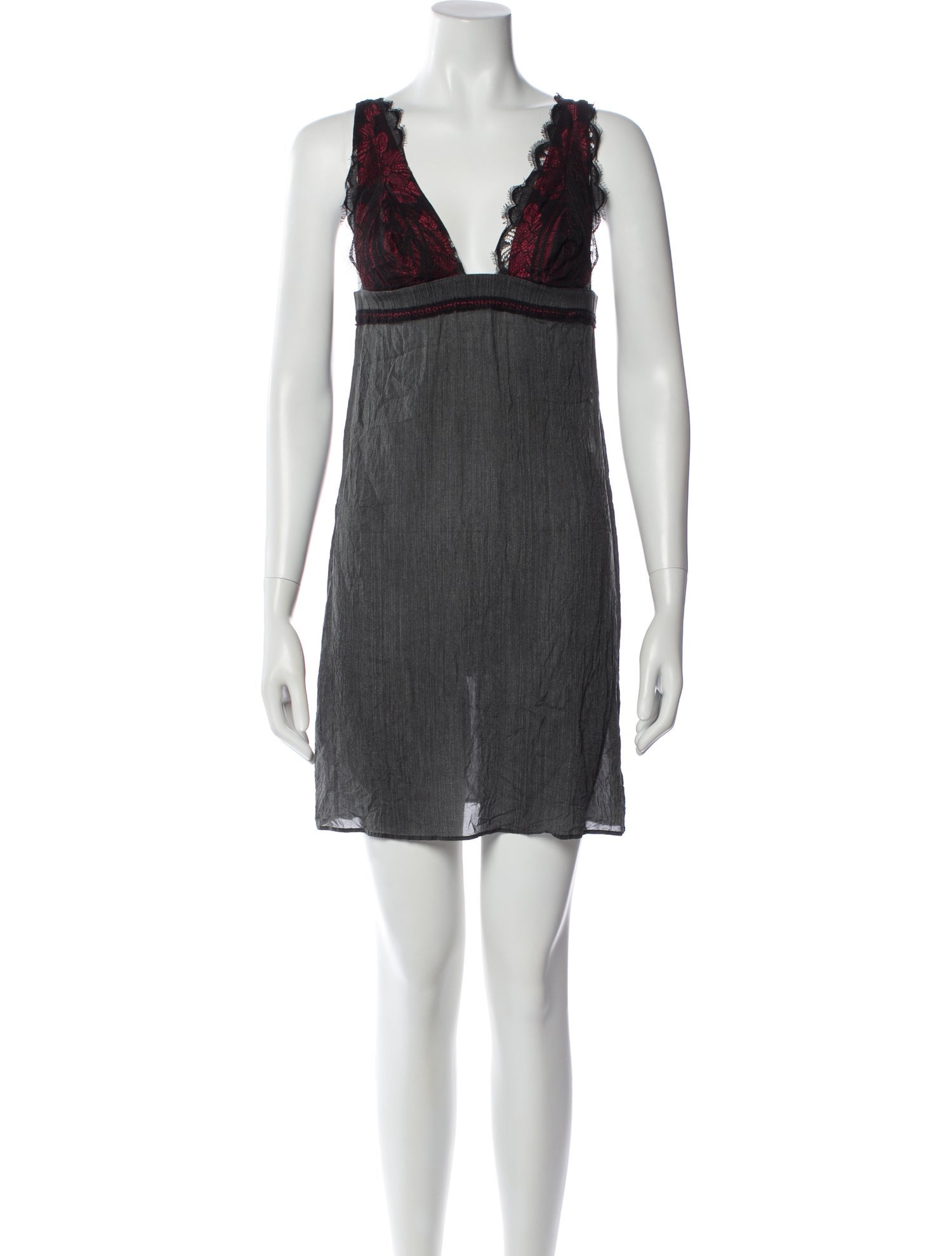 La Perla Silk Lace Trim Embellishment Nightgown