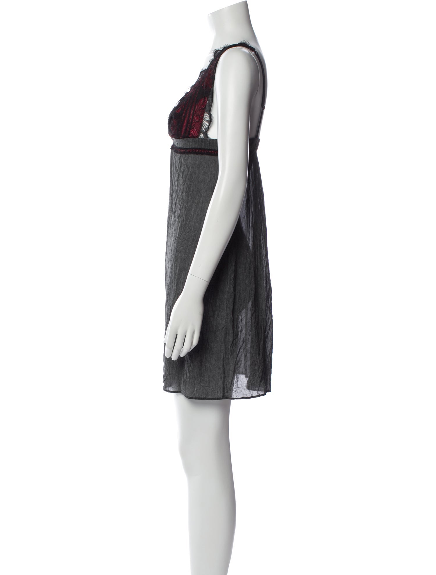 La Perla Silk Lace Trim Embellishment Nightgown