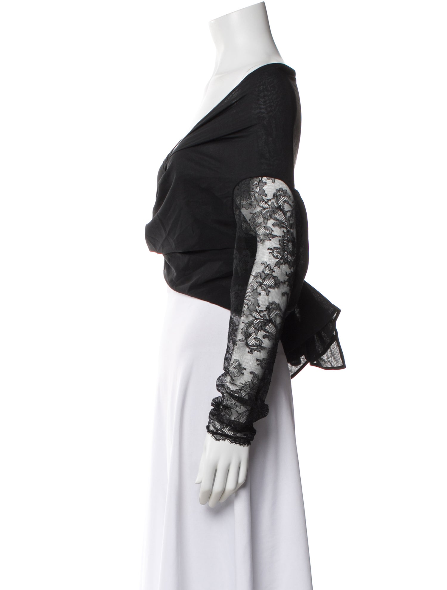 La Perla Silk Off-The-Shoulder Top