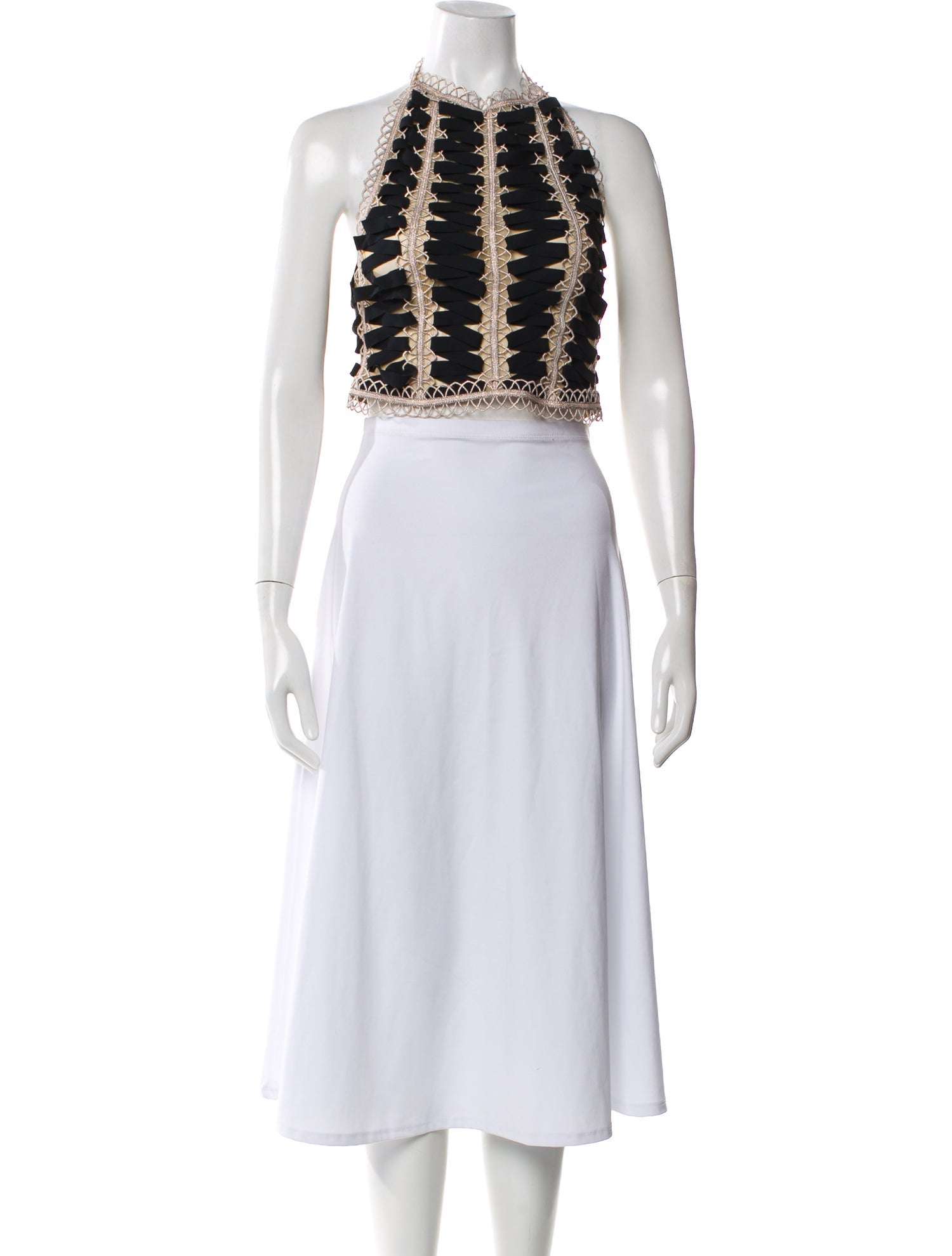 La Perla Patterned Halterneck Top