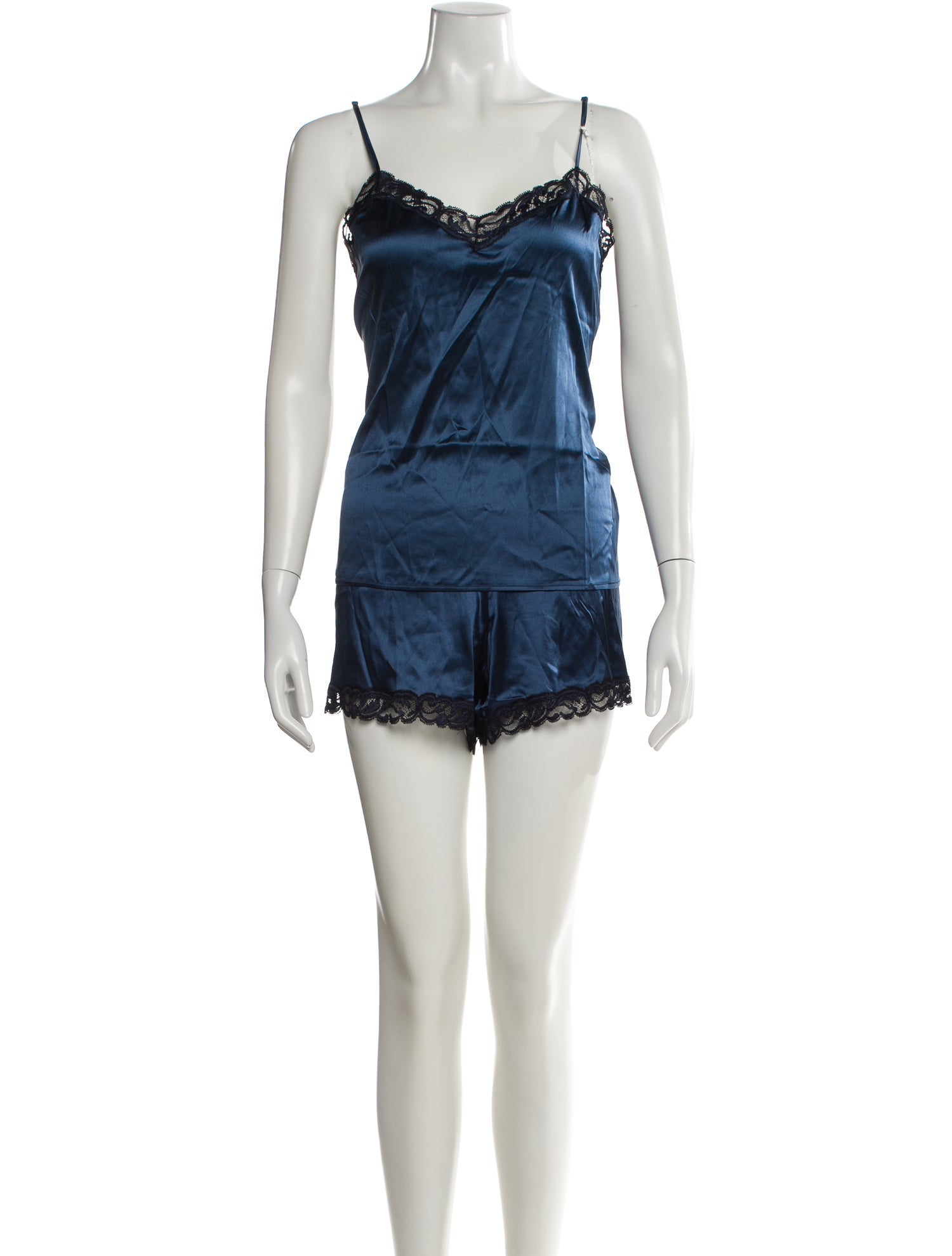 La Perla Silk Lace Trim Embellishment Pajamas w/ Tags