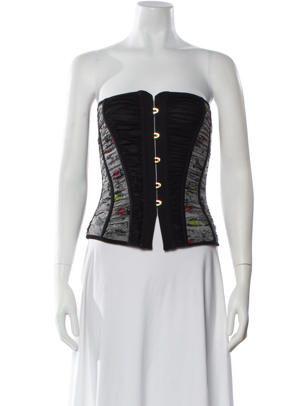 La Perla Patterned Strapless Top - image 1