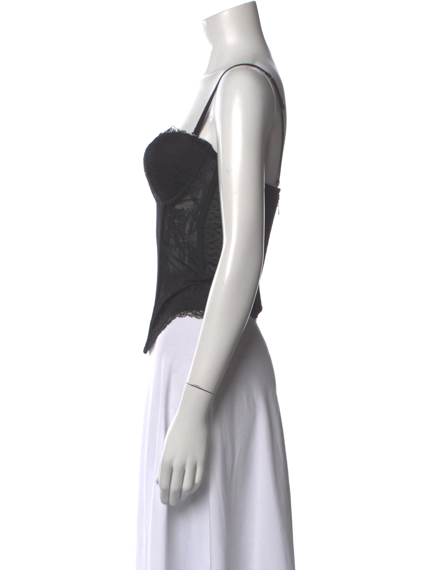 Lace Pattern V-Neck Top — 2/3
