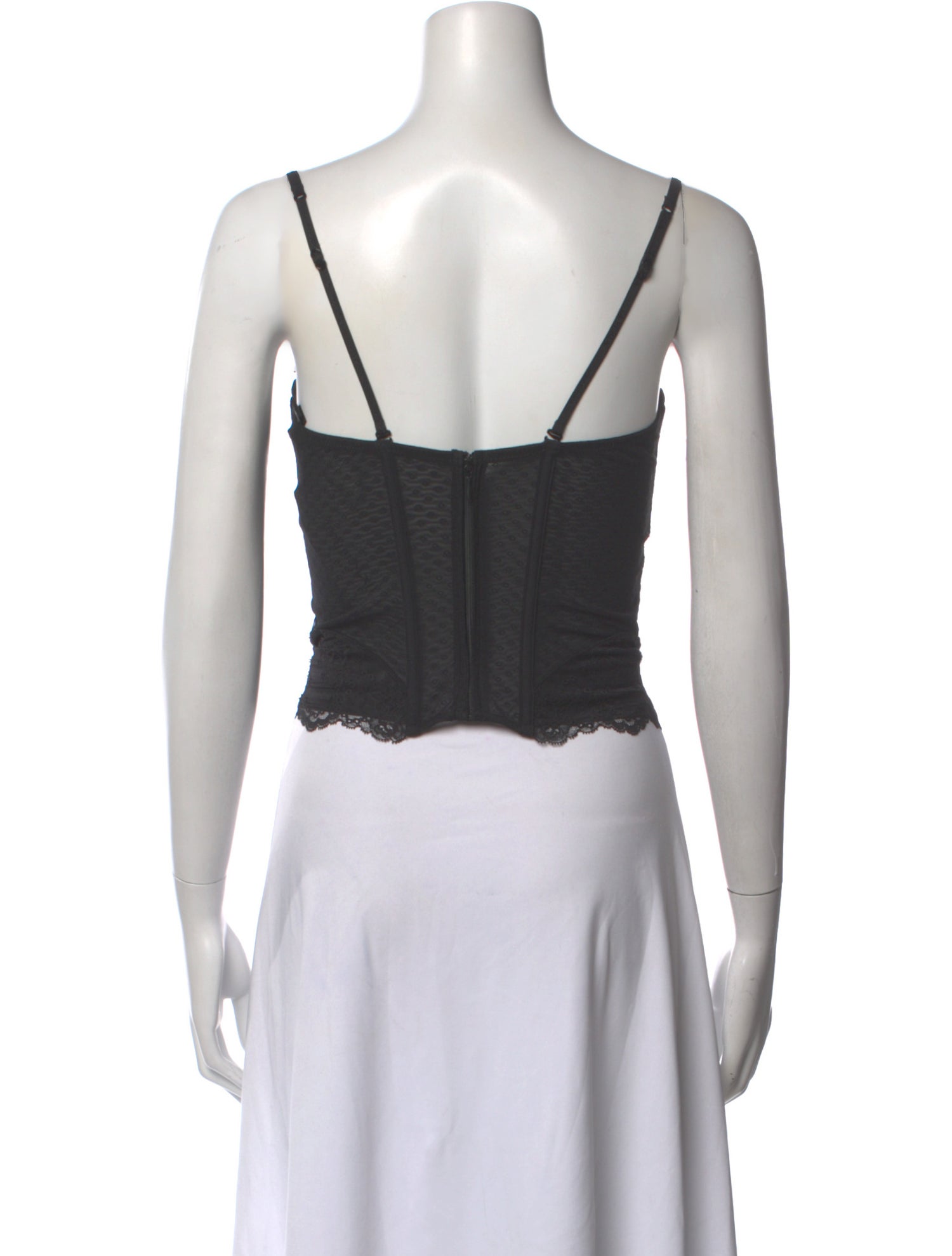Lace Pattern V-Neck Top — 3/3