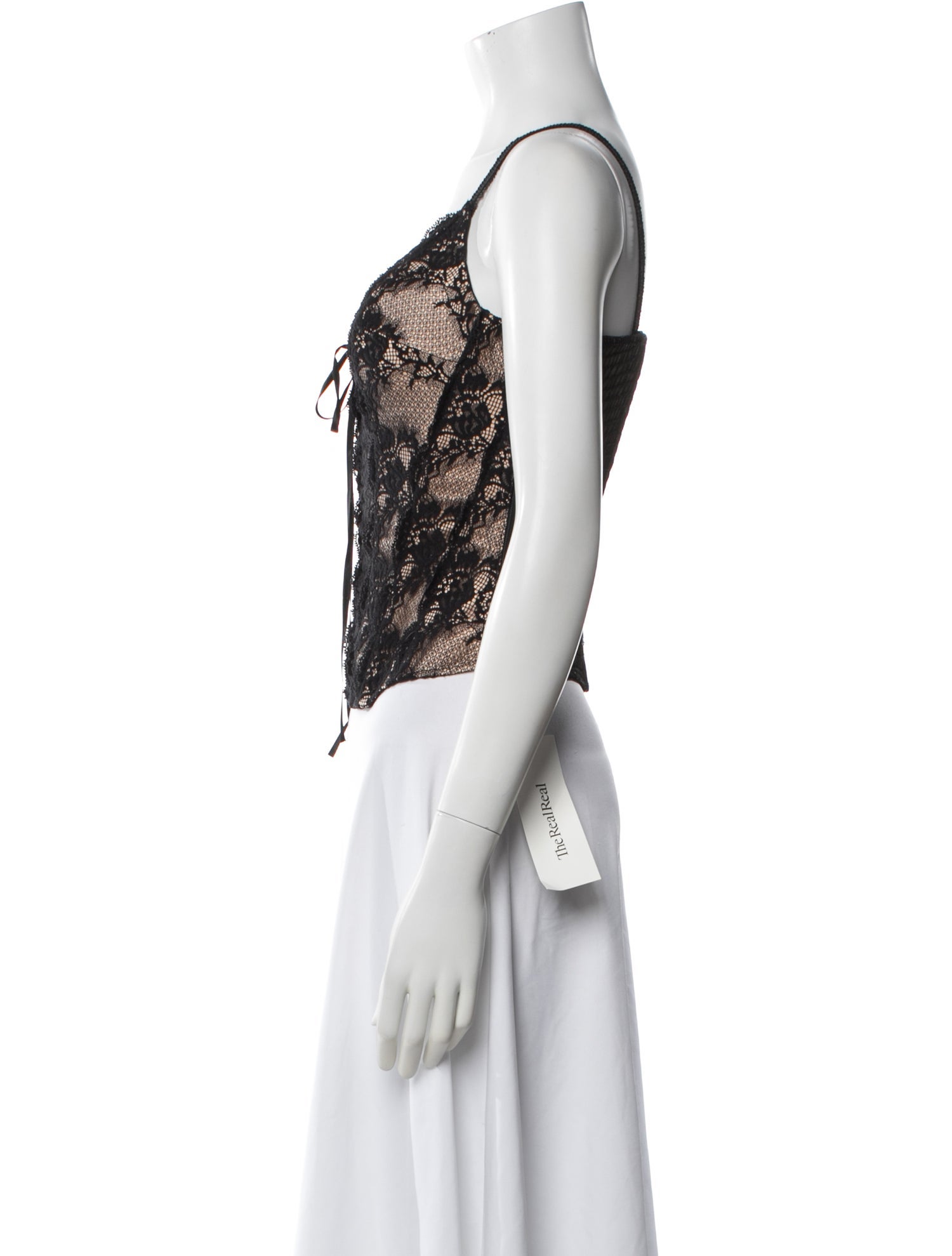 La Perla La Perla Marvel Lace Top - Black Tops, Clothing