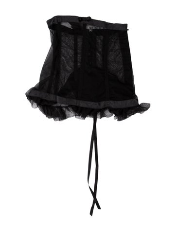 Pre-owned La Perla Silk Mesh Accents Nightgown In Blue
