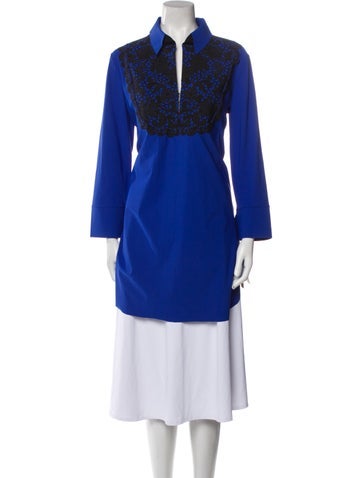 La Petite Robe di Chiara Boni Tops Lace Pattern Long Sleeve Button-Up Top Us0, It36 | XS