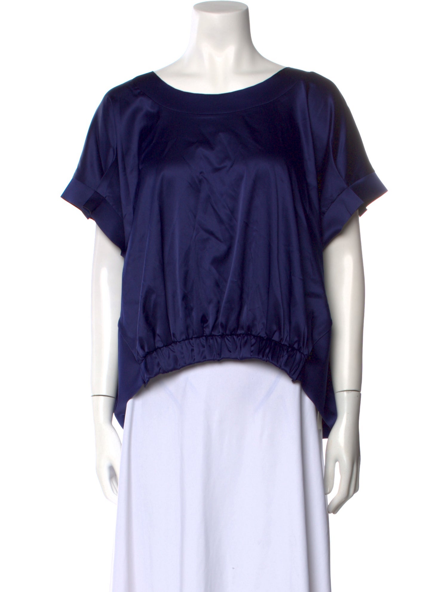 La Petite Robe di Chiara Boni Bateau Neckline Short Sleeve Blouse w/ Tags