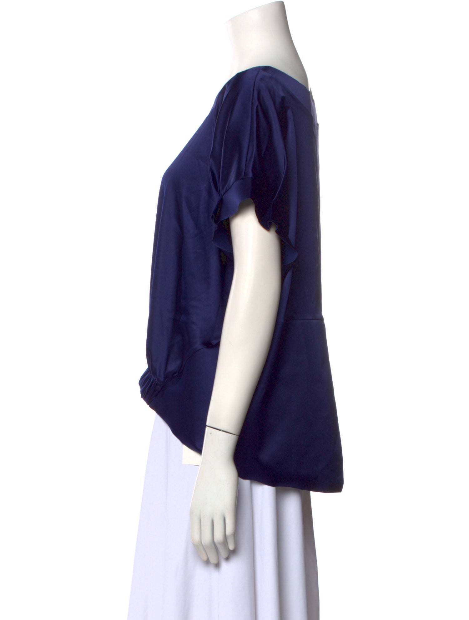 La Petite Robe di Chiara Boni Bateau Neckline Short Sleeve Blouse w/ Tags