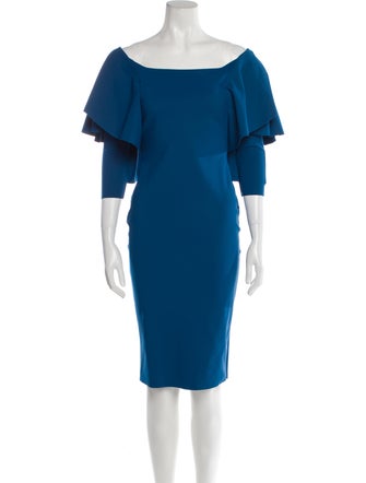 La Petite Robe di Chiara Boni Off-The-Shoulder Knee-Length Dress